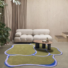 高級手作りタフティングガン刺しカーペット(Moss Shore)