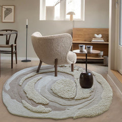 高級手作りタフティングガン刺しカーペット(Sand Bloom)