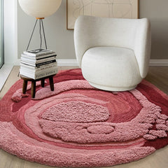 高級手作りタフティングガン刺しカーペット(Rosette Core)