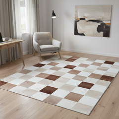 定番北欧風3Dデザインのウィルトン織カーペット(Mosaic Bloom)