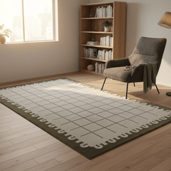 定番北欧風3Dデザインのウィルトン織カーペット(Archaic Rhythm)
