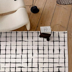 防水力バツグン!北欧風の高級防水カーペット(Checkered)