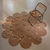 夏季に適した天然ジュート製カーペット(Bouquet)