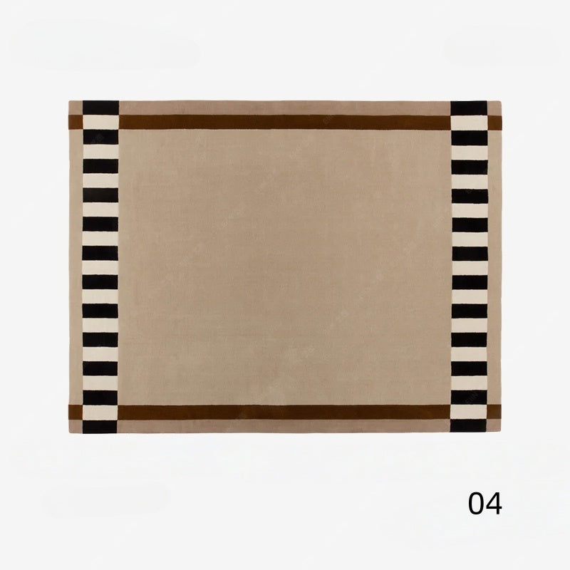 高級手作りタフティングガン刺しカーペット（Frame Stripe）