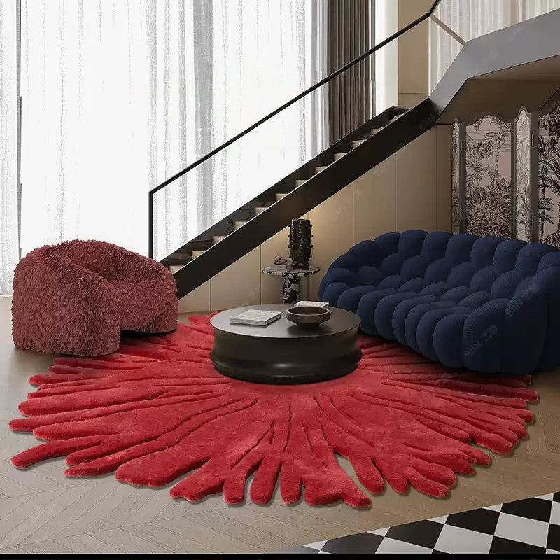 高級手作りタフティングガン刺しカーペット（Ember Bloom）