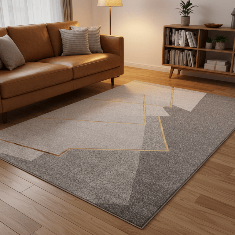 定番北欧風3Dデザインのウィルトン織カーペット（Gulang Isle）