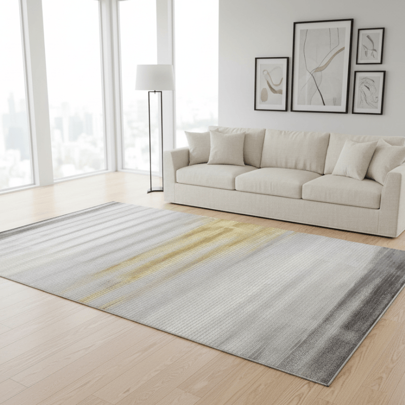 定番北欧風3Dデザインのウィルトン織カーペット（Gulang Isle）