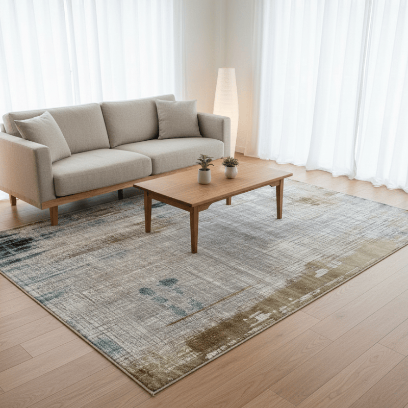 定番北欧風3Dデザインのウィルトン織カーペット（Palachi）