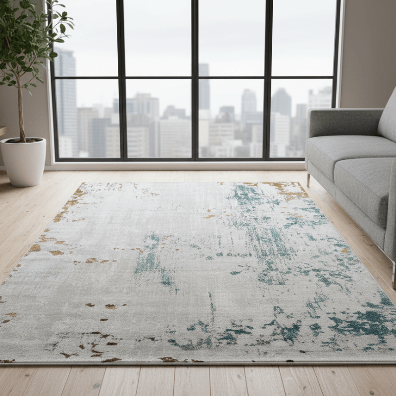 定番北欧風3Dデザインのウィルトン織カーペット（Palachi）