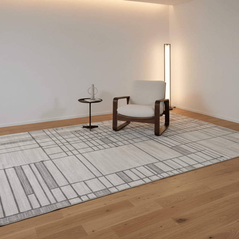 定番北欧風3Dデザインのウィルトン織カーペット（Eterin Pavilion）