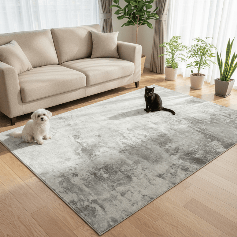 定番北欧風3Dデザインのウィルトン織カーペット（Eterin Pavilion）