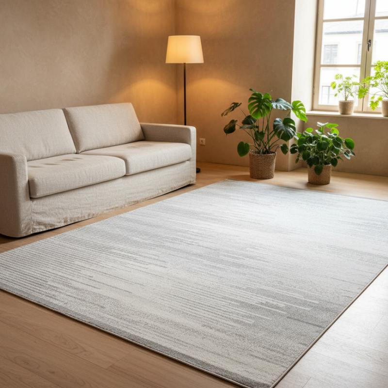 定番北欧風3Dデザインのウィルトン織カーペット（Spring Haze）