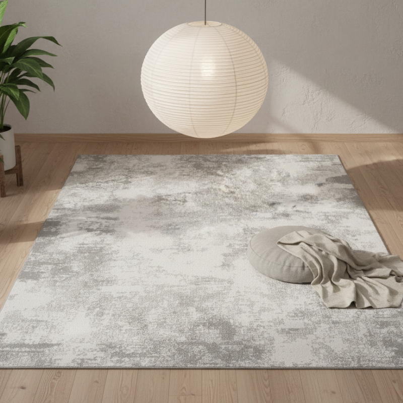 定番北欧風3Dデザインのウィルトン織カーペット（Spring Haze）