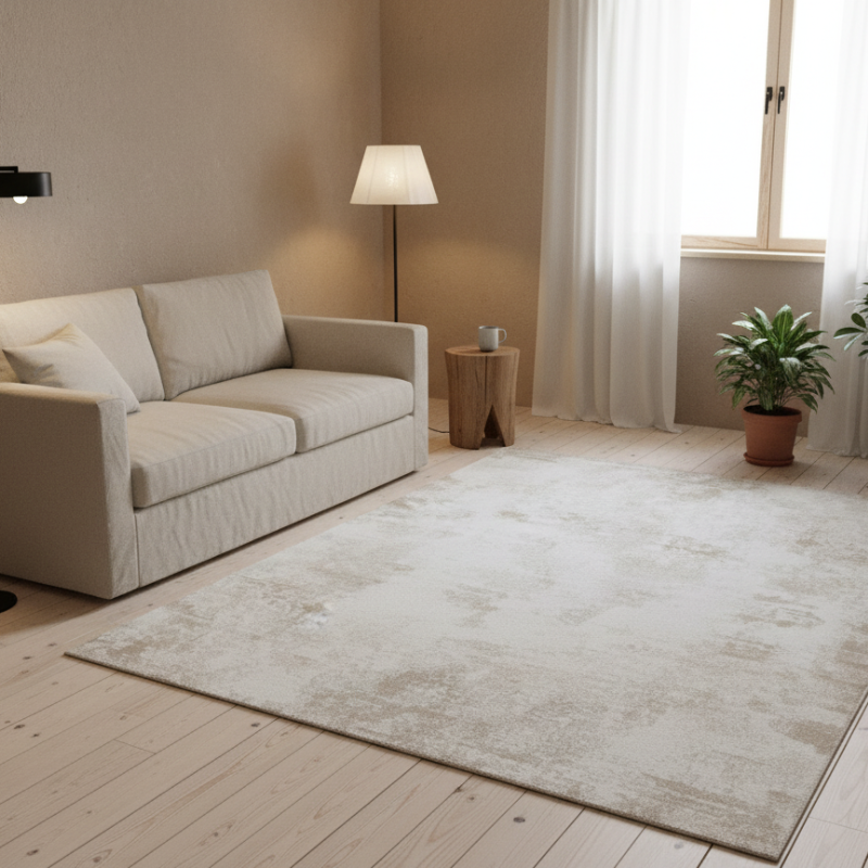 定番北欧風3Dデザインのウィルトン織カーペット（Spring Haze）