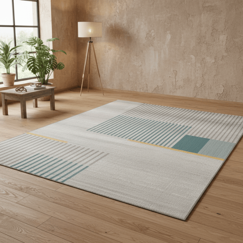 定番北欧風3Dデザインのウィルトン織カーペット（Grande）