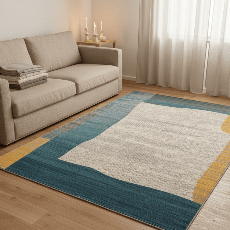 定番北欧風3Dデザインのウィルトン織カーペット（Grande）