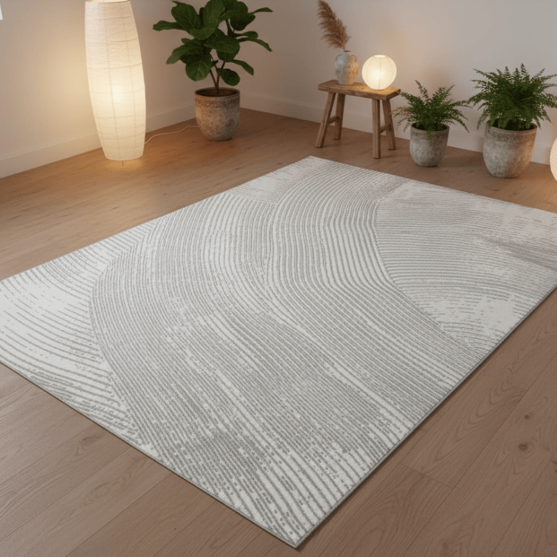 定番北欧風3Dデザインのウィルトン織カーペット（Simple Love）