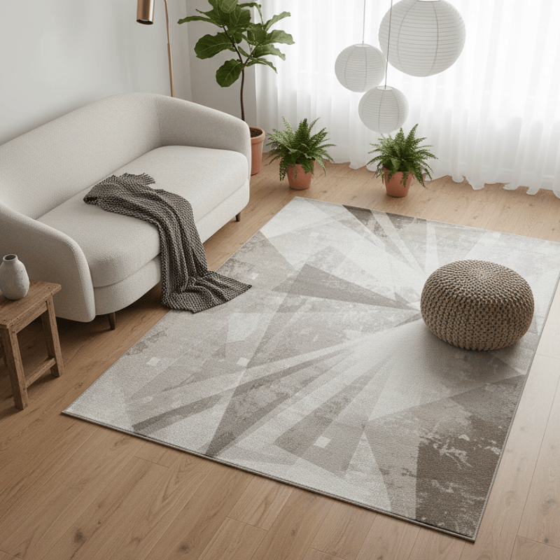 定番北欧風3Dデザインのウィルトン織カーペット（Nantien Grove）