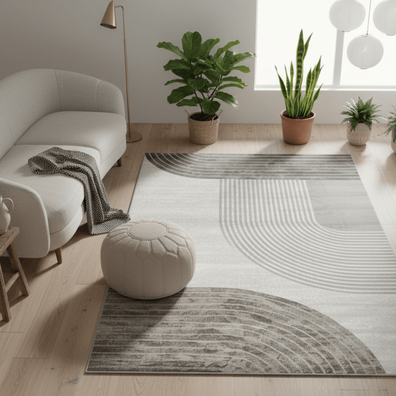 定番北欧風3Dデザインのウィルトン織カーペット（Nantien Grove）