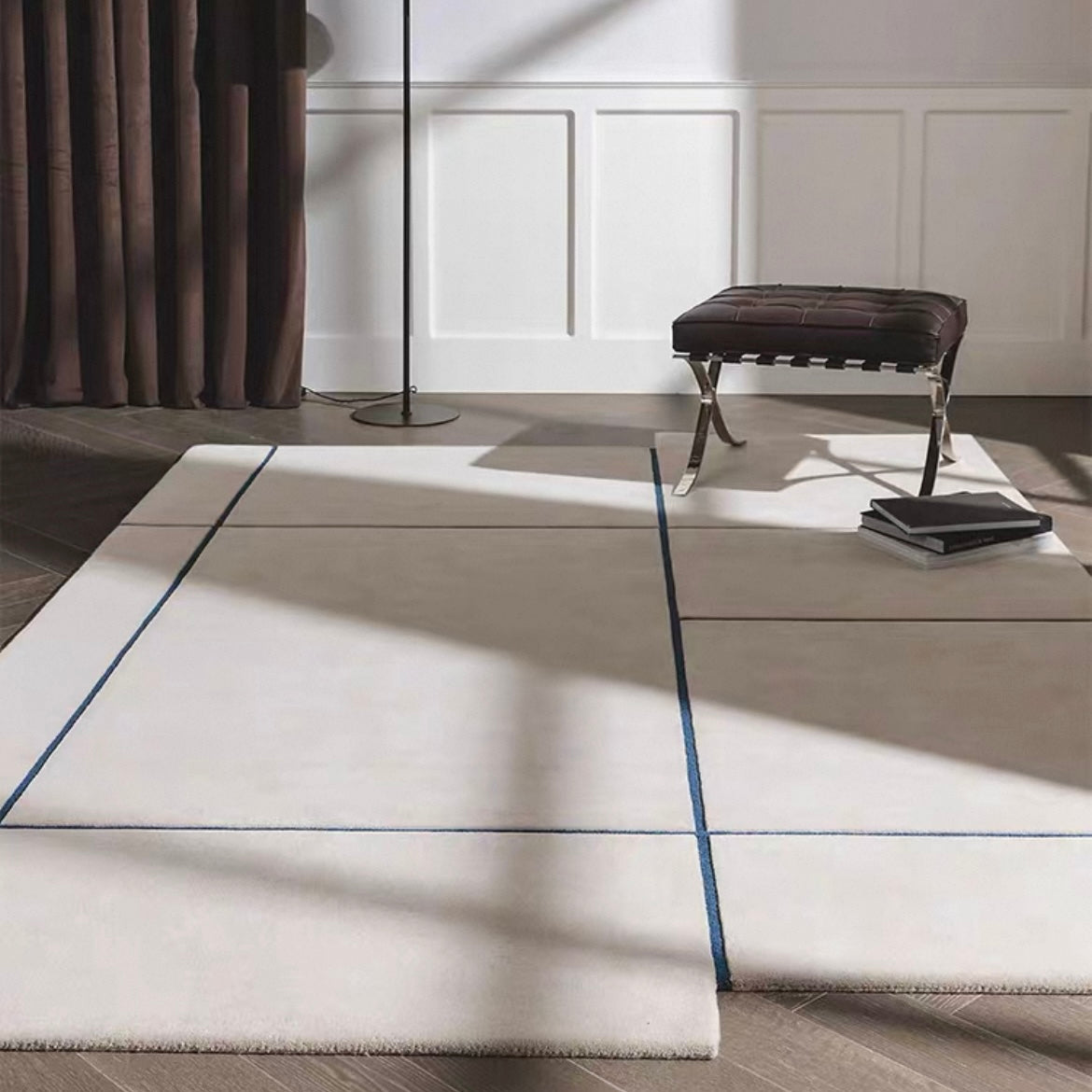 高級手作りタフティングガン刺しカーペット（Linear Field）