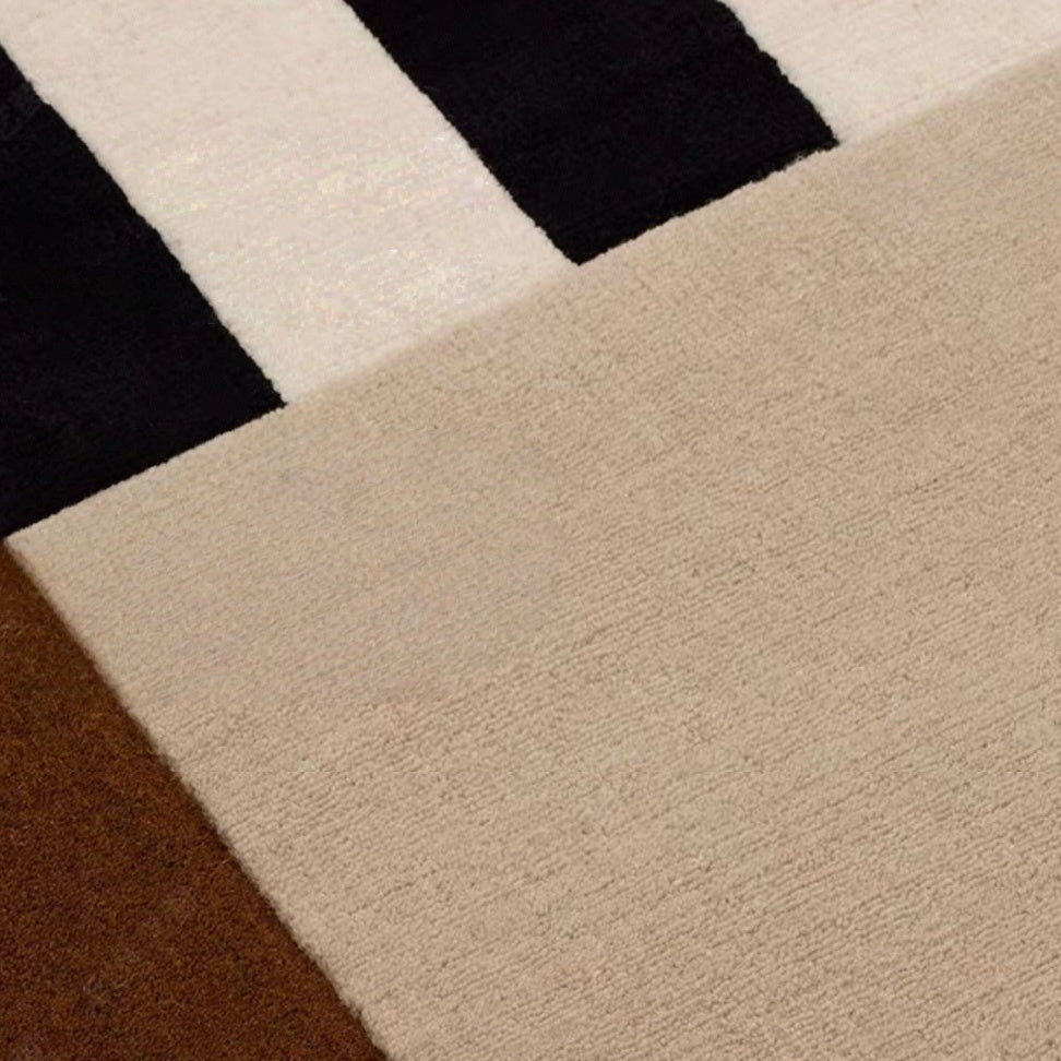 高級手作りタフティングガン刺しカーペット（Frame Stripe）