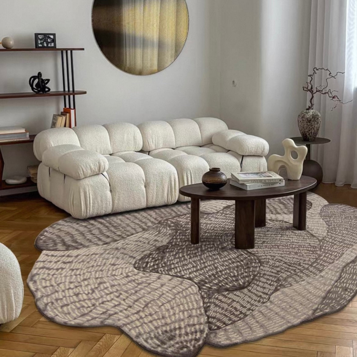 高級手作りタフティングガン刺しカーペット（Earthen Loom）