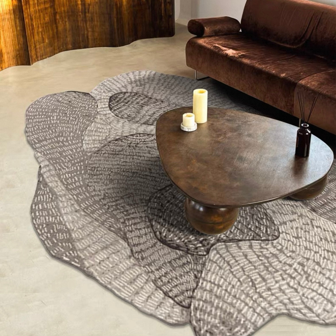 高級手作りタフティングガン刺しカーペット（Earthen Loom）