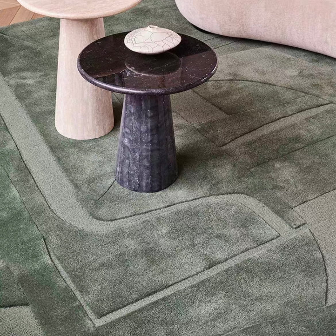 高級手作りタフティングガン刺しカーペット（Muted Form）