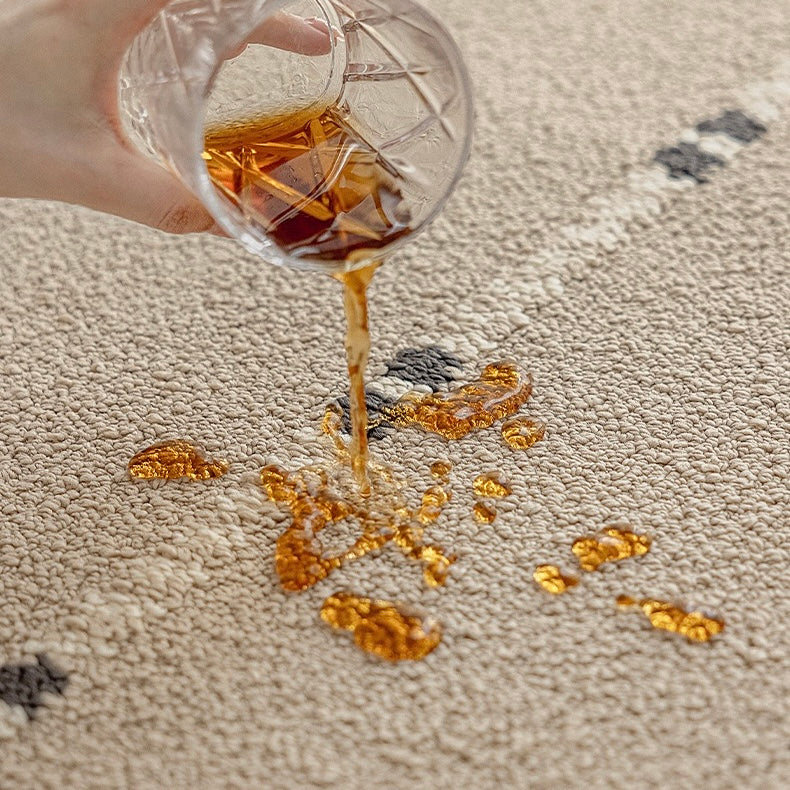 定番北欧風3Dデザインのウィルトン織カーペット（Waterproof Carpet-04）